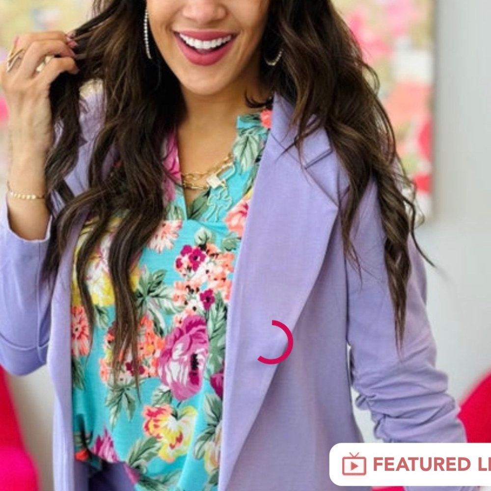 Lavender dear Scarlet 3/4 sleeve new jacket size L